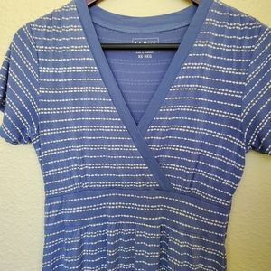 LL Bean☆ XS blue/white dress